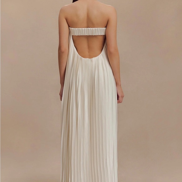 Myrah Plisse Strapless Maxi Dress - Picture 2 of 9